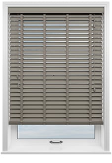 Ecowood Deluxe, Urban Greige Satin - Motorised Venetian Blind